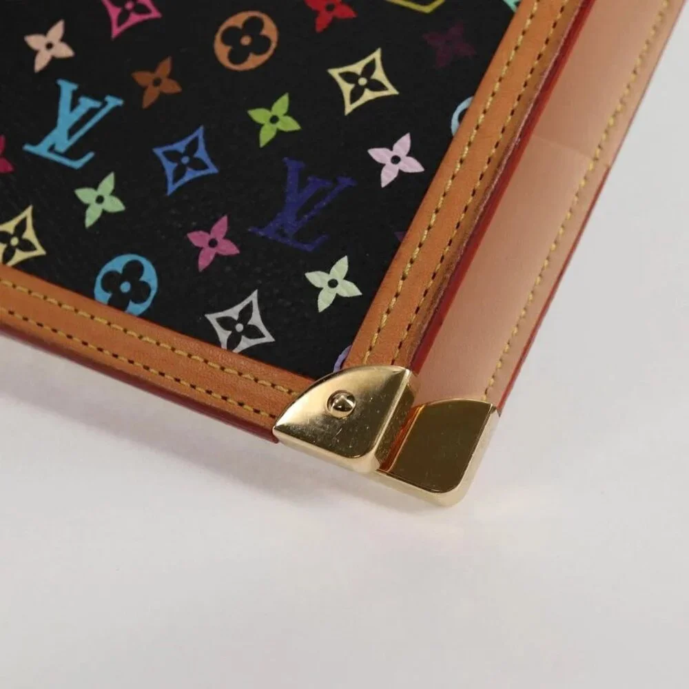 LOUIS VUITTON Multicolor Agenda GM Day Planner Cover Black R20893 Auth 135956V